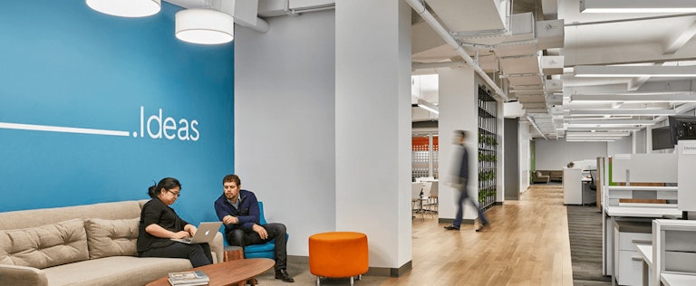 employees working in the Criteo office