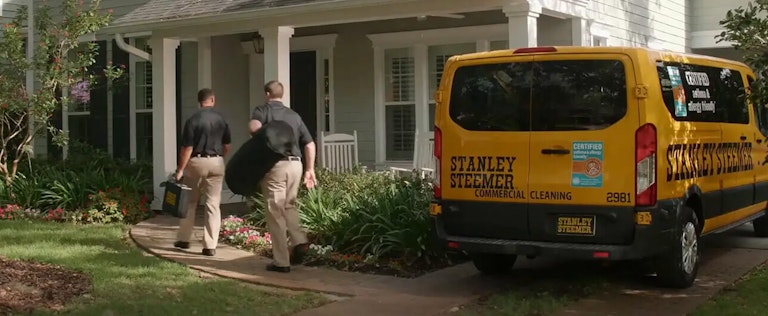Stanley Steemer friendly greeting at door