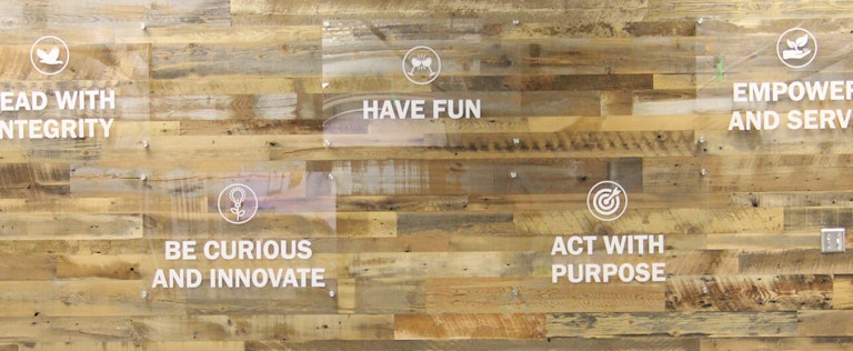 Wall of goals for Buzz Franchise Brands