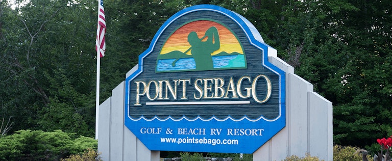 Point Sebago sign