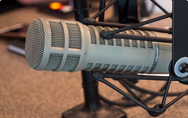 Picture of a professional microphone