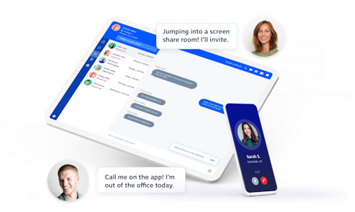 Cloud PBX Mobile and Tablet Interface